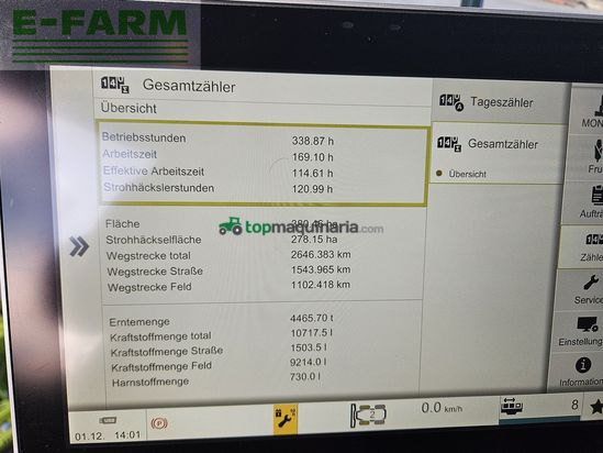 Cosechadora de Cereal - Claas - trion 740 montana 4x4