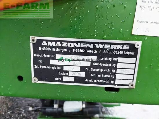 Atomizador - Amazone - uf 1000 feldspritze