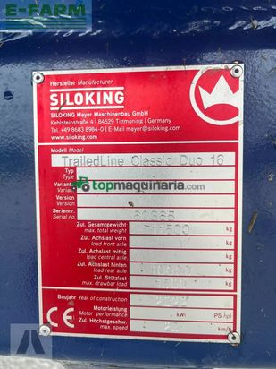 Remolqu esparcidor - Siloking - classic duo 16