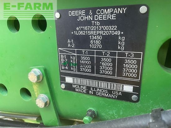 Tractor agrícola - John Deere - 6r215 / 6r 215