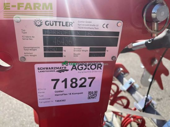 Cultivador -  - güttler harroflex 18 grubber-walzen-striegel-kom