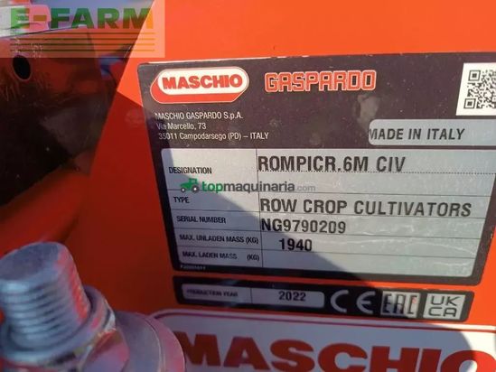 Grada rotativa - Maschio - rompicrosta 6m civ