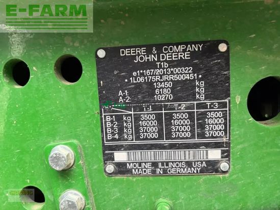 Tractor agrícola - John Deere - 6r175 *garantieverlängerung*