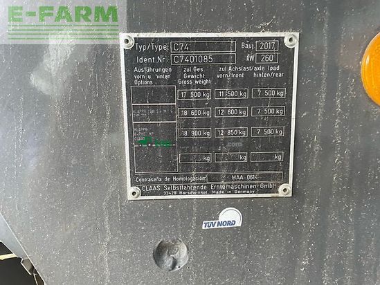 Cosechadora de Cereal - Claas - lexion 650