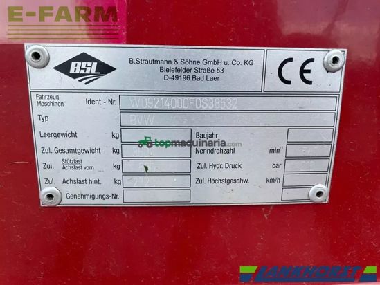 Remolqu agrícola - Strautmann - bvw