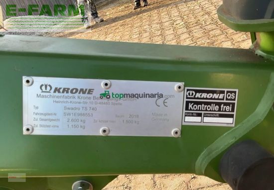 Rastrillo - Krone - swadro ts 740