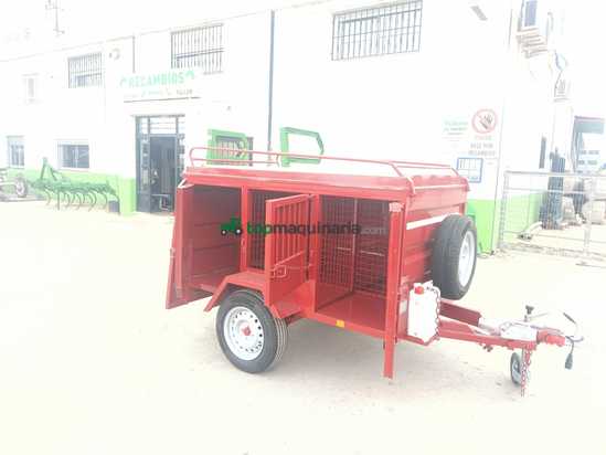 Remolque para perros 2000x1300x850+tapadera 6 puertas
