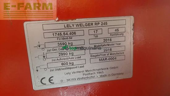Empacadora gigant - Lely - rp 245
