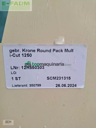 Empacadora gigant - Krone - round pack 1250