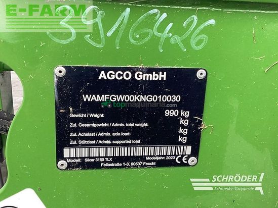 Cortacésped manual - Fendt - slicer 3160 tlx