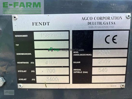 Empacadora gigant - Fendt - 2900 v
