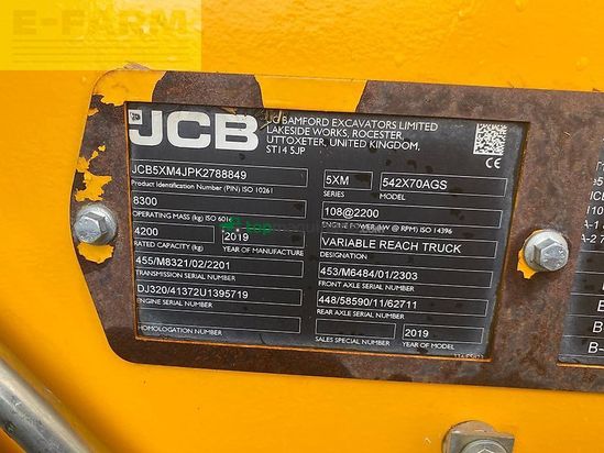 Telescopica - JCB - agri super 542-70