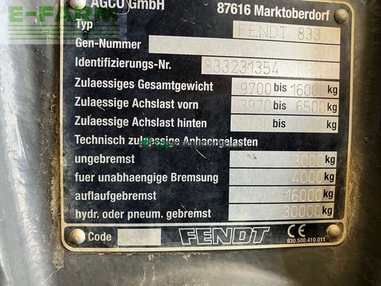Tractor agrícola - Fendt - 822 Vario