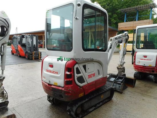 Excavadora - Takeuchi - tb 216 ( 1.865kg ) powertilt + 3 löffel
