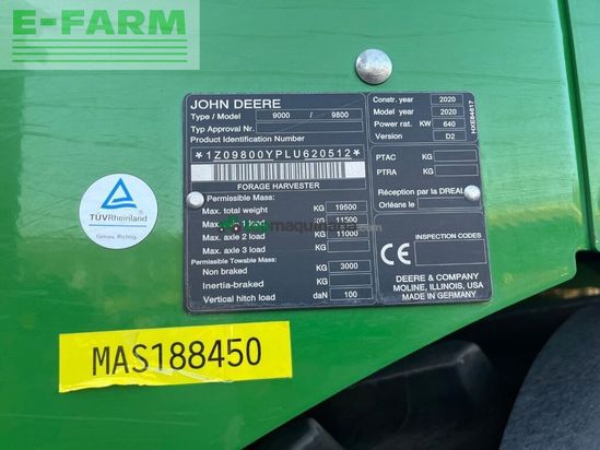 Cosechadora de Cereal - John Deere - 9800i prodrive 40 km/h