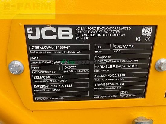 Telescopica - JCB - 538-70 agri super