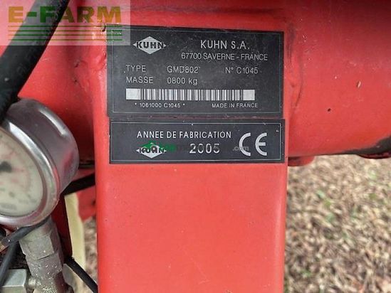 Cortacésped manual - Kuhn - gmd 802 lift control