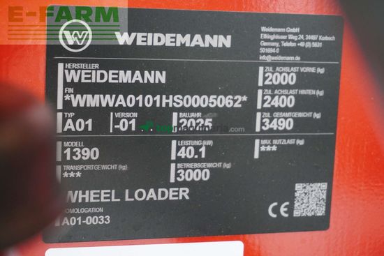 Minicargadora - Weidemann - 1390