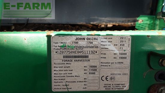 Cosechadora de Cereal - John Deere - 7750 i