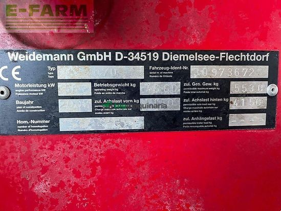 Minicargadora - Weidemann - 3070 cx 80