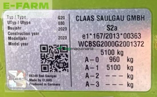 Rastrillo - Claas - liner 4800 business pro - vorführgerät