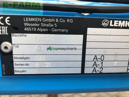 Cultivador - Lemken - karat 9/400 met flexringwals