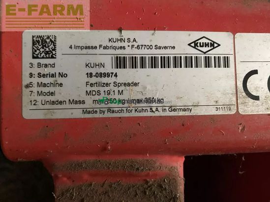Esparcidor - Kuhn - mds 19.1 m