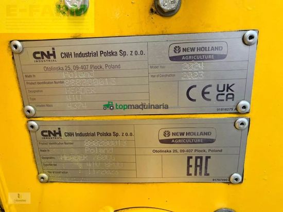 Cosechadora de Cereal - New Holland - cr 8.90 raupe