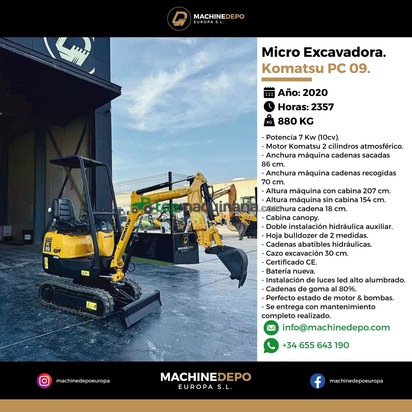Micro Excavadora Komatsu PC09-1
