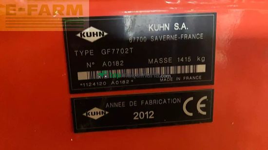 Henificador - Kuhn - gf 7702 t