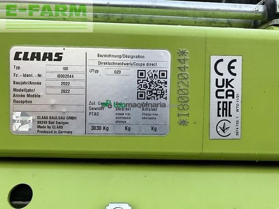 Cabezal - Claas - direct disc 600 + tw