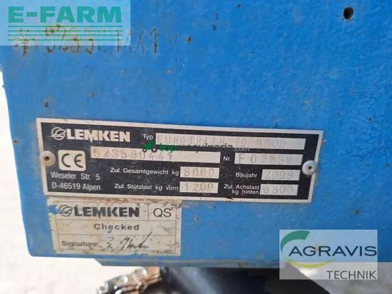 Atomizador - Lemken - eurotrain 3500 tc