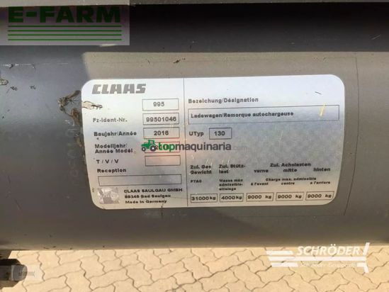 Cinta transportadora de forraje - Claas - cargos 760