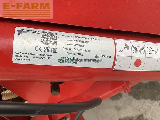 Sembradora - Kverneland - optima v 6 reihig e-drive ii