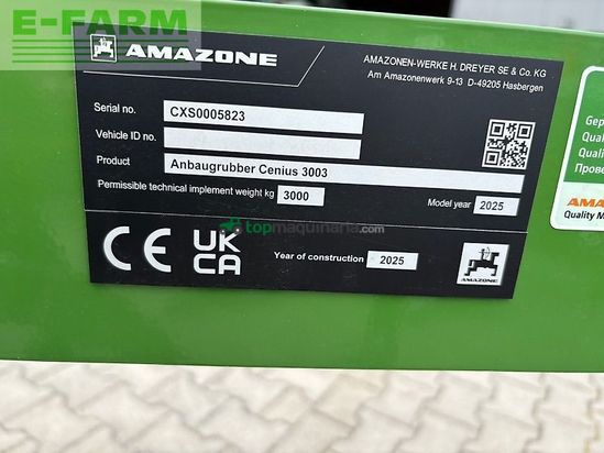 Cultivador - Amazone - cenius 3003 spezial mit 3 satz schare!