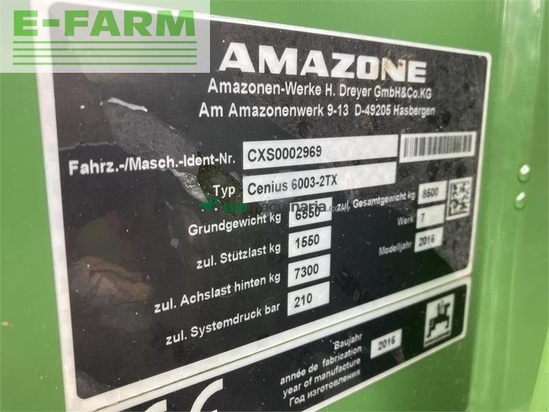 Grada rotativa -  - amazone cenius 6003-2tx