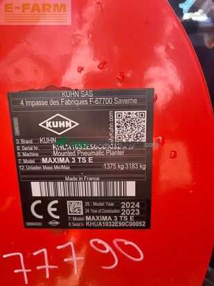 Sembradora monograno mecanica - Kuhn - maxima 3 ts