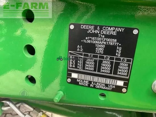 Tractor agrícola - John Deere - 6100m