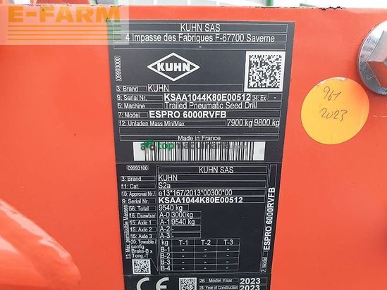 Sembradora - Kuhn - espro6000