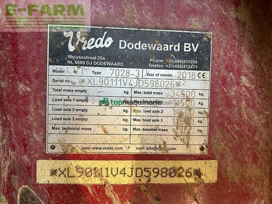 Esparcidor - Vredo - vt 7028 / zbv 32000v