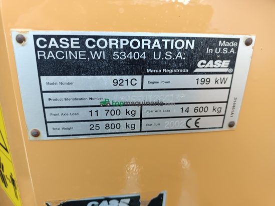 Pala Cargadora - Case - 921C