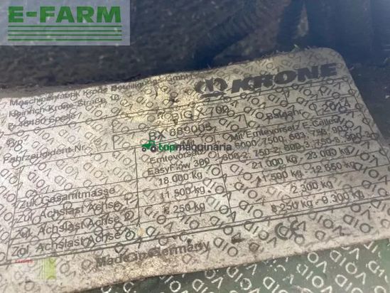 Cosechadora de Cereal - Krone - big x 700