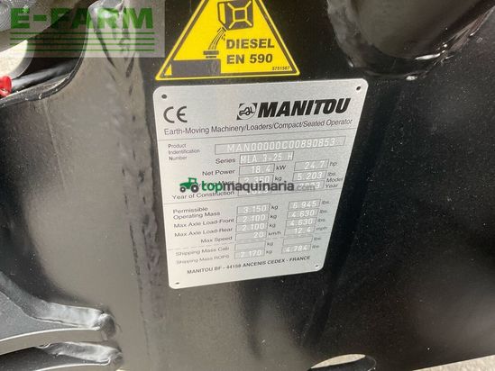 Minicargadora - Manitou - mla 3-25 h
