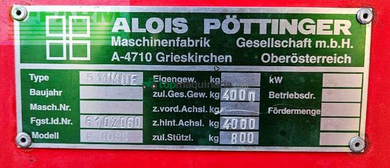 Cinta transportadora de forraje - Pöttinger - ernteboss ii