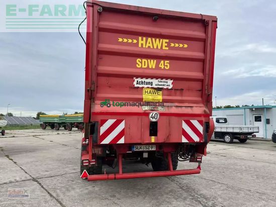 Cinta transportadora de forraje - Hawe - tridem sdw 45t, silagewagen