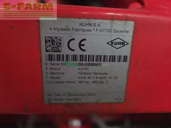 Esparcidor - Kuhn - axis 40.2 m-emc w v8