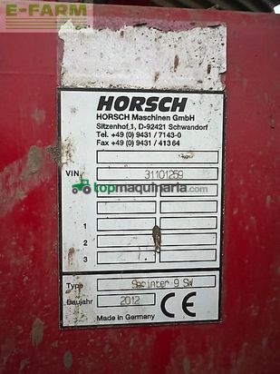 Sembradora - Horsch - sprinter 9 sw