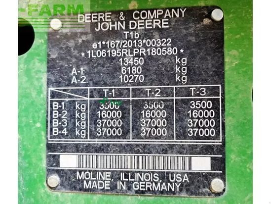 Tractor agrícola - John Deere - 6r 195