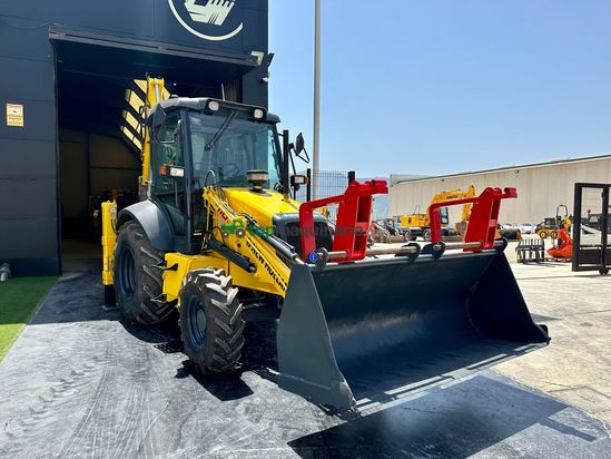 Retro Mixta Cargadora New Holland B110 4PT. 