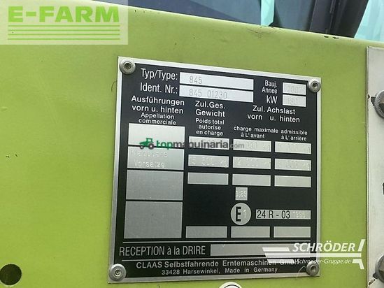 Cosechadora de Cereal - Claas - dominator 360 mega + c 600 schneidwerk